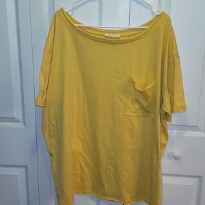 Zanana oversized boat neck tee